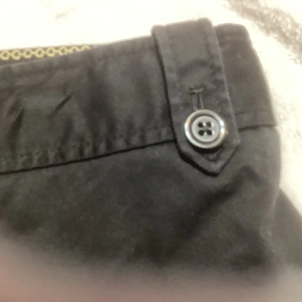 White House Black Market WHBM Black Shorts with Button Tab Detail 2